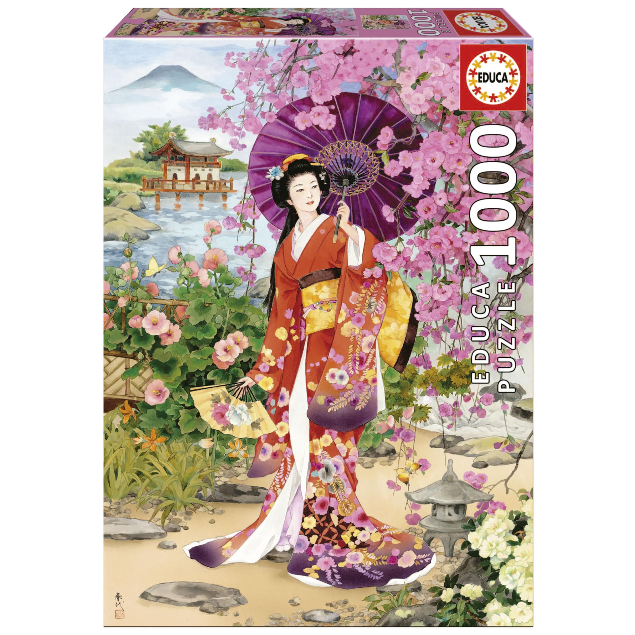 Amazon.com: Educa - Teien, Haruyo Morita | 1000 Piece Puzzle for